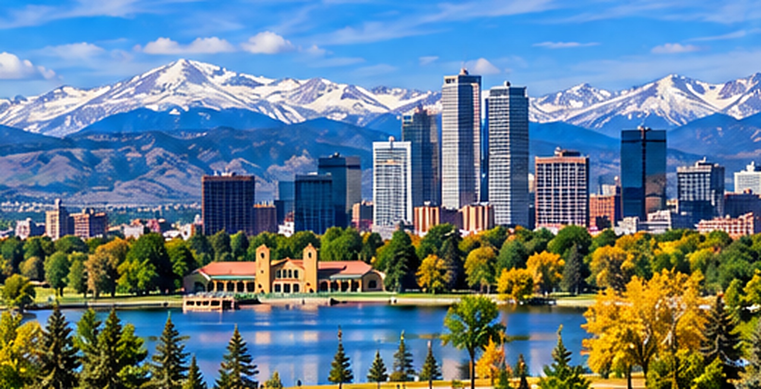 Colorado mountain and Denver skyline landscape illustrating DSCR Loan Colorado financing